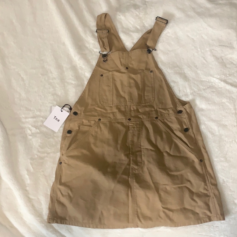 Tna tan/brown overall skirt